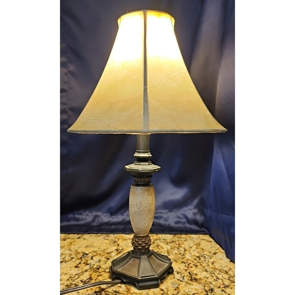 Resin Pinecone Table Lamp 18" tall